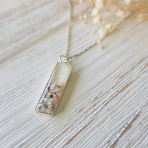 Milky Fern Simplicity Rectangle Pendant