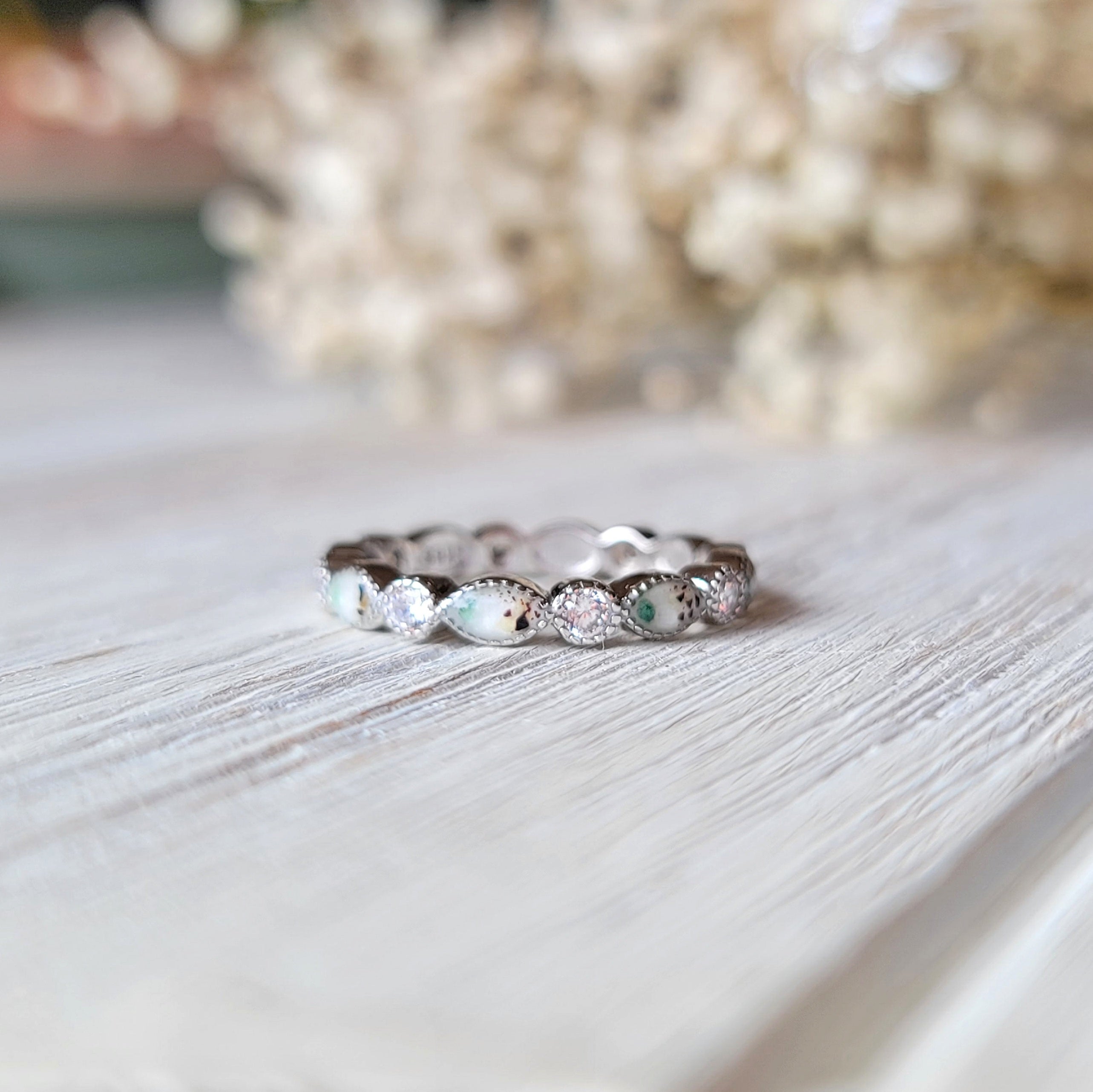 Baguette & Round-Cut Diamonds Three-Row Crossover Ring 1/2
